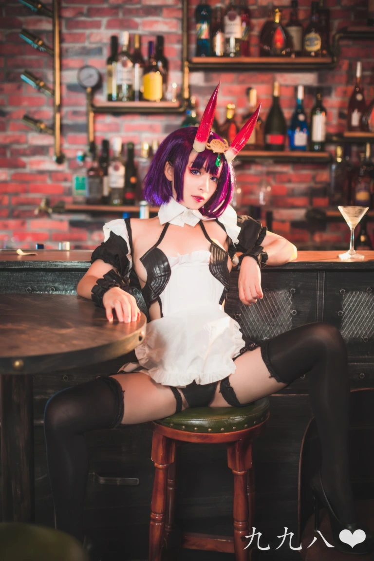九九八《FGO 酒吞童子女仆》主题写真：70张全套美图