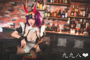 九九八《FGO 酒吞童子女仆》主题写真：70张全套美图