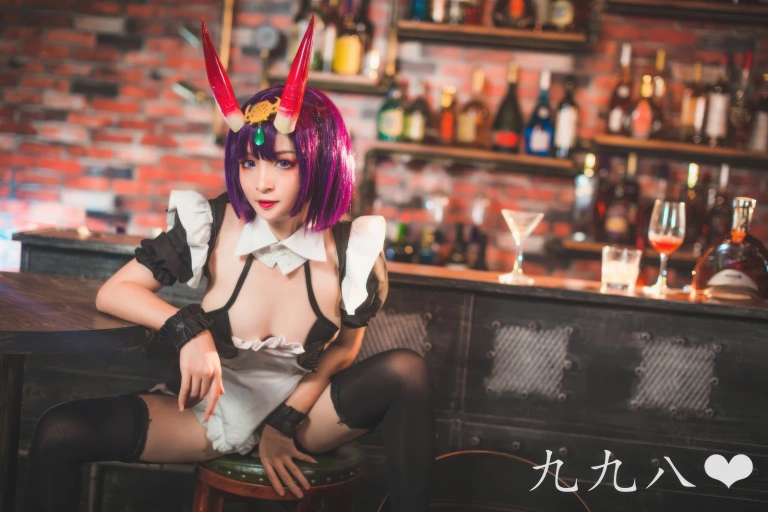 九九八《FGO 酒吞童子女仆》主题写真：70张全套美图