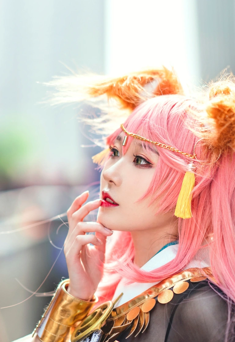 阿包也是兔娘《玉藻前》主题写真：15张全套美图