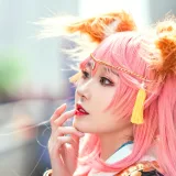 阿包也是兔娘《玉藻前》主题写真：15张全套美图
