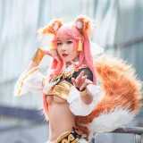 阿包也是兔娘《玉藻前》主题写真：15张全套美图