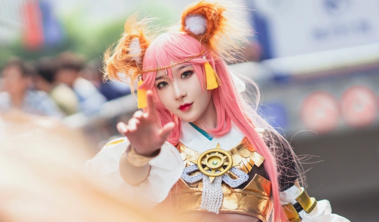 阿包也是兔娘《玉藻前》主题写真：15张全套美图