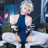 小和甜酒《蔚蓝档案 飞鸟马时女仆》主题写真：31张全套美图