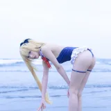 清水由乃《玛丽萝丝 蓝色泳衣》主题写真：32张全套美图