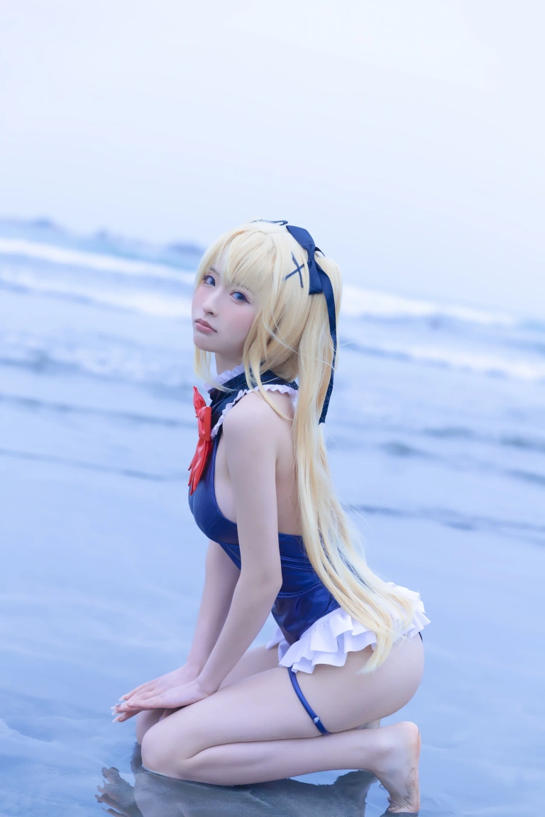 清水由乃《玛丽萝丝 蓝色泳衣》主题写真：32张全套美图
