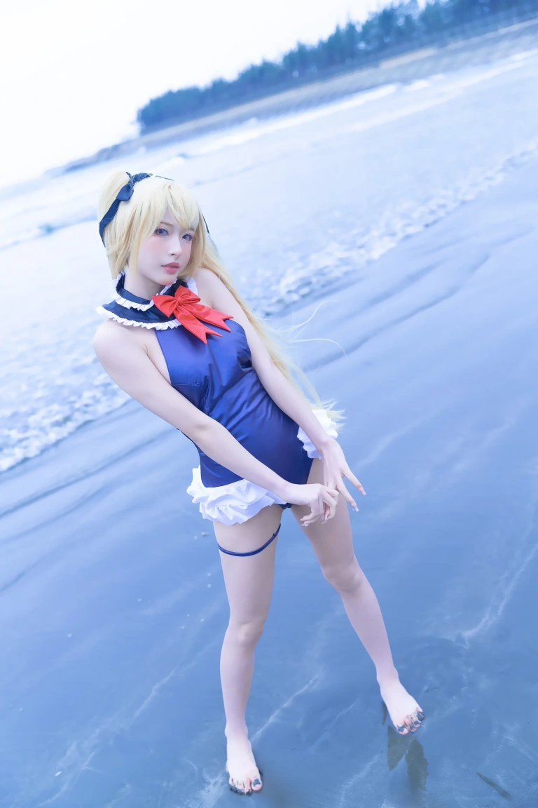 清水由乃《玛丽萝丝 蓝色泳衣》主题写真：32张全套美图