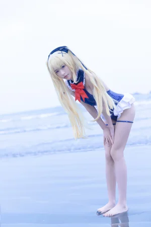 清水由乃《玛丽萝丝 蓝色泳衣》主题写真：32张全套美图