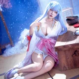 是一只熊仔《白雪姬（美少女万华镜异闻：雪女）》主题写真：41张全套美图
