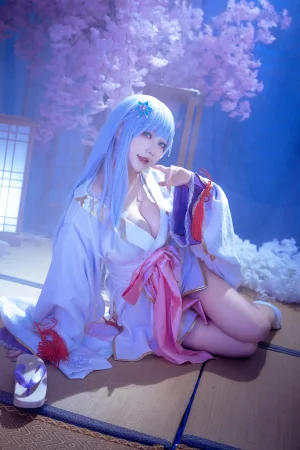 是一只熊仔《白雪姬（美少女万华镜异闻：雪女）》主题写真：41张全套美图