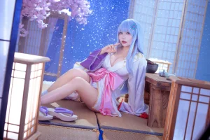 是一只熊仔《白雪姬（美少女万华镜异闻：雪女）》主题写真：41张全套美图