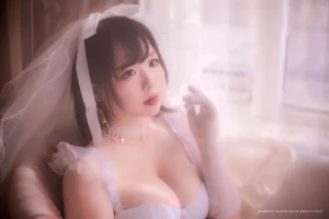 皮皮奶《朦胧婚纱》主题写真：66张全套美图