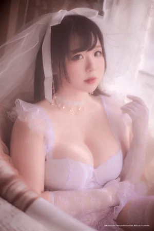 皮皮奶《朦胧婚纱》主题写真：66张全套美图