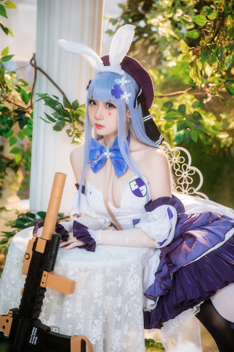 焖焖碳《少女前线 HK-416》主题写真：24张全套美图