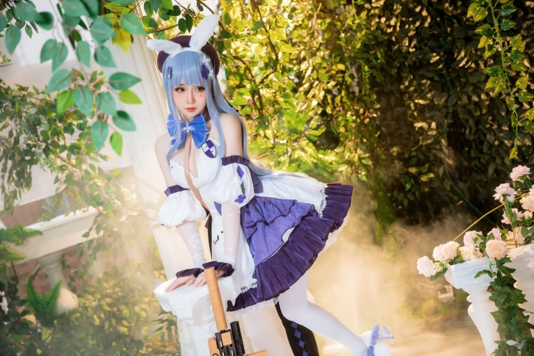 焖焖碳《少女前线 HK-416》主题写真：24张全套美图