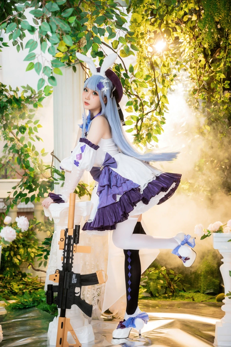 焖焖碳《少女前线 HK-416》主题写真：24张全套美图