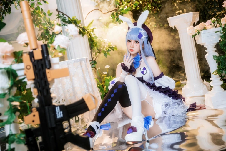 焖焖碳《少女前线 HK-416》主题写真：24张全套美图