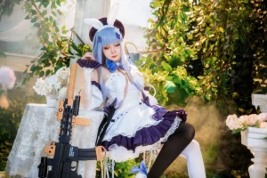 焖焖碳《少女前线 HK-416》主题写真：24张全套美图