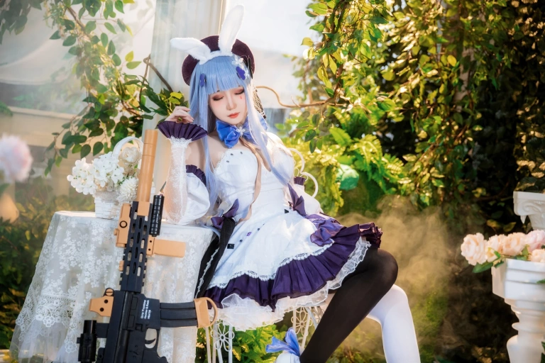 焖焖碳《少女前线 HK-416》主题写真：24张全套美图