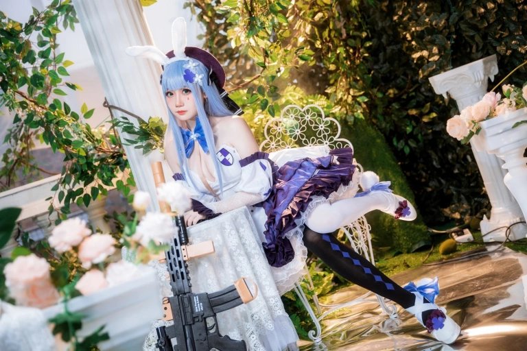 焖焖碳《少女前线 HK-416》主题写真：24张全套美图