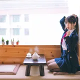 不呆猫《校服JK》主题写真：64张全套美图，含4个视频