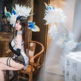 羽生三未《瓶儿·青花瓷旗袍》主题写真：25张全套美图
