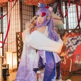 焖焖碳《独角兽和服》主题写真：30张全套美图