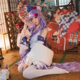 焖焖碳《独角兽和服》主题写真：30张全套美图