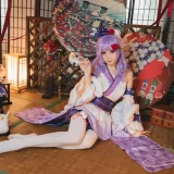 焖焖碳《独角兽和服》主题写真：30张全套美图