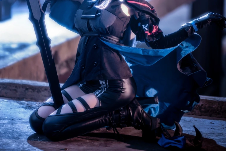 桜桃喵《斯卡蒂》主题写真：16张全套美图