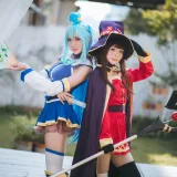 瓜希酱《阿库娅单人+与惠惠双人》主题写真：18张全套美图