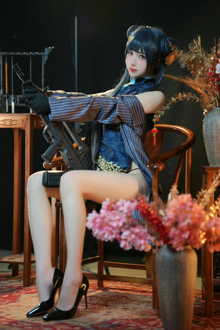 宮本桜《蔚蓝档案 妃咲》主题写真：42张全套美图