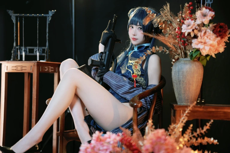 宮本桜《蔚蓝档案 妃咲》主题写真：42张全套美图