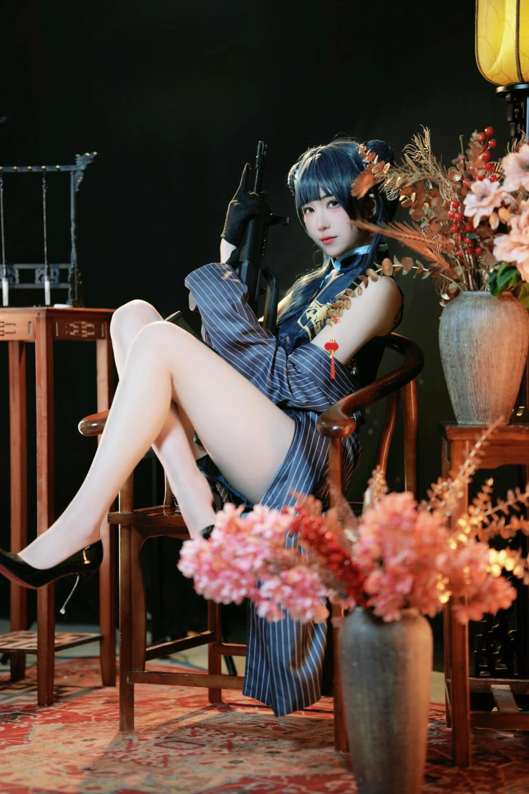 宮本桜《蔚蓝档案 妃咲》主题写真：42张全套美图