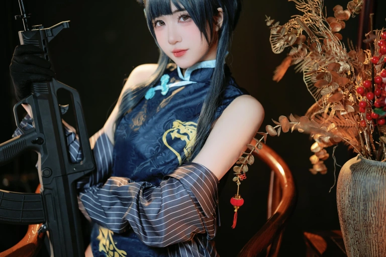 宮本桜《蔚蓝档案 妃咲》主题写真：42张全套美图