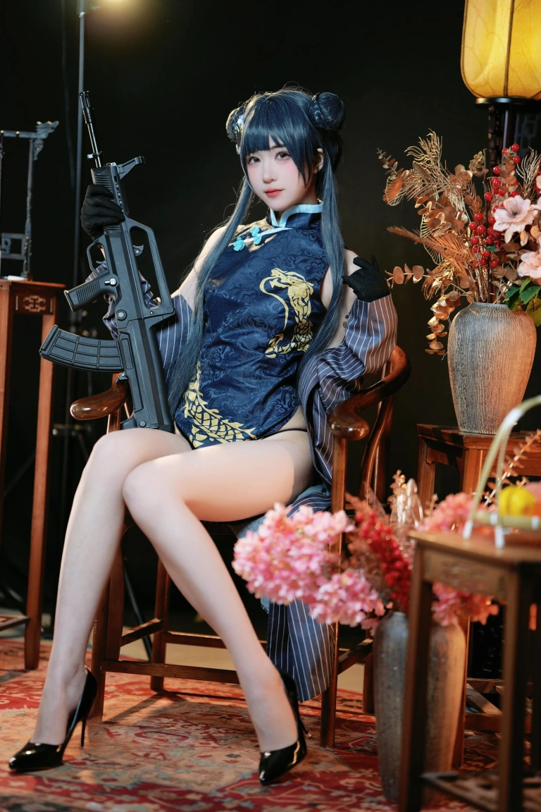 宮本桜《蔚蓝档案 妃咲》主题写真：42张全套美图