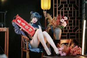 宮本桜《蔚蓝档案 妃咲》主题写真：42张全套美图