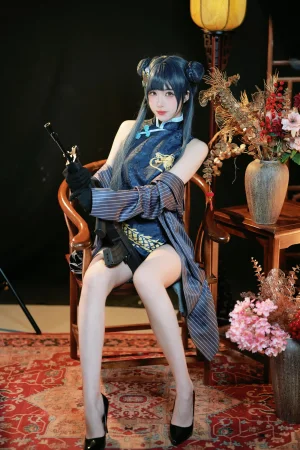宮本桜《蔚蓝档案 妃咲》主题写真：42张全套美图
