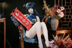 宮本桜《蔚蓝档案 妃咲》主题写真：42张全套美图