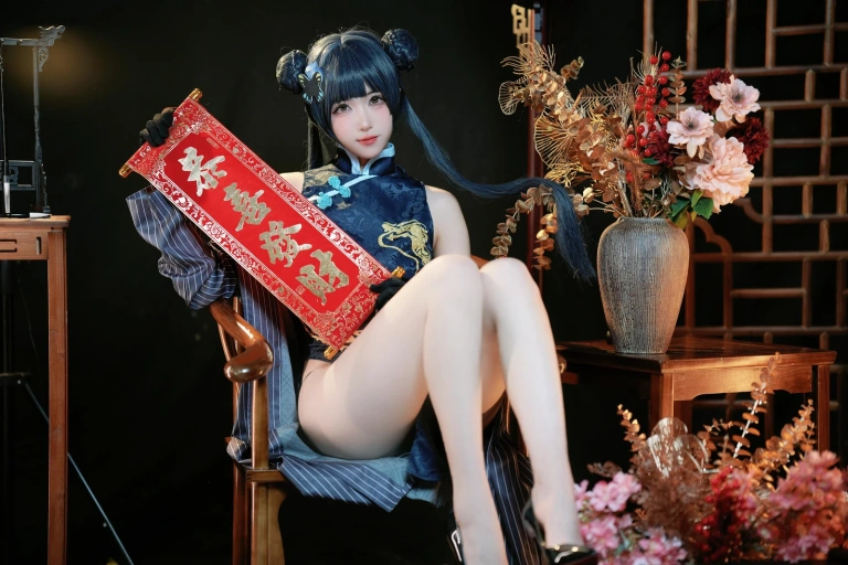 宮本桜《蔚蓝档案 妃咲》主题写真：42张全套美图