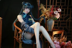 宮本桜《蔚蓝档案 妃咲》主题写真：42张全套美图
