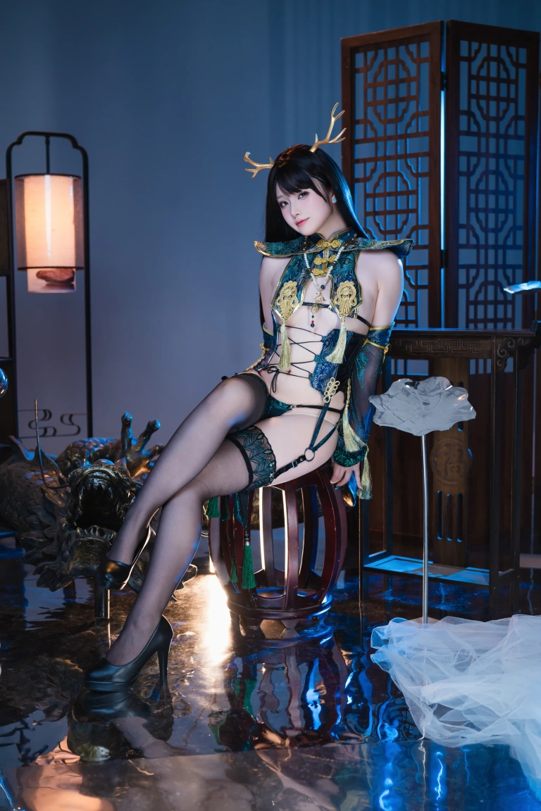 屿鱼《珑》主题写真：50张全套美图