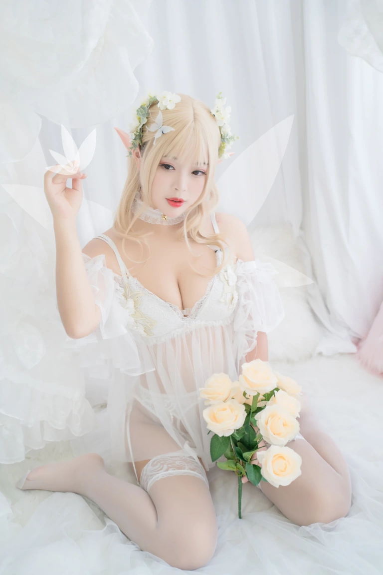 白烨《花精灵》主题写真：92张全套美图，含17个视频