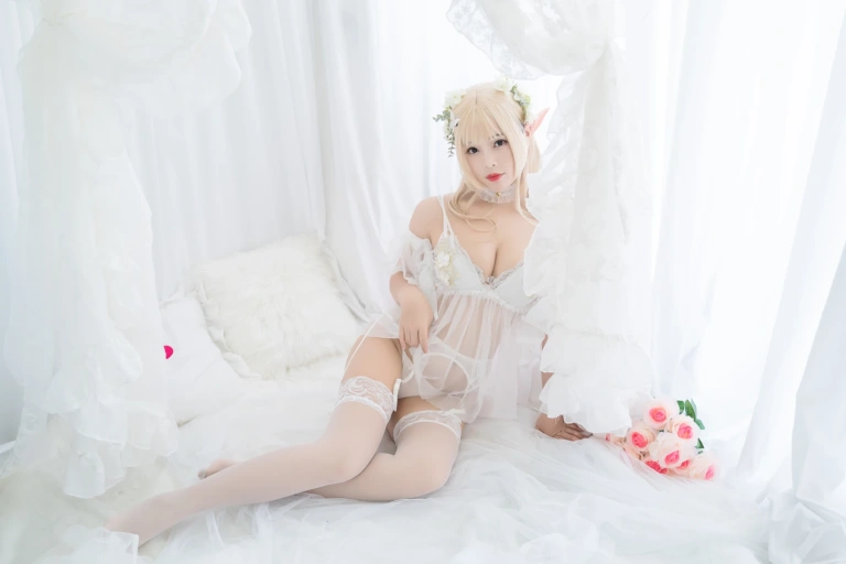 白烨《花精灵》主题写真：92张全套美图，含17个视频