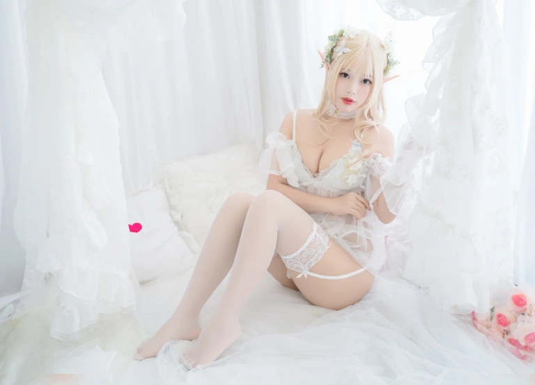 白烨《花精灵》主题写真：92张全套美图，含17个视频