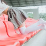木棉棉《灰色JK制服》主题写真：38张全套美图
