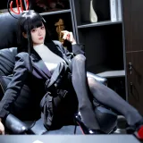 九柒喵《蔚蓝档案 调月莉音OL》主题写真：64张全套美图