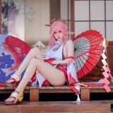 焖焖碳《八重神子》主题写真：15张全套美图
