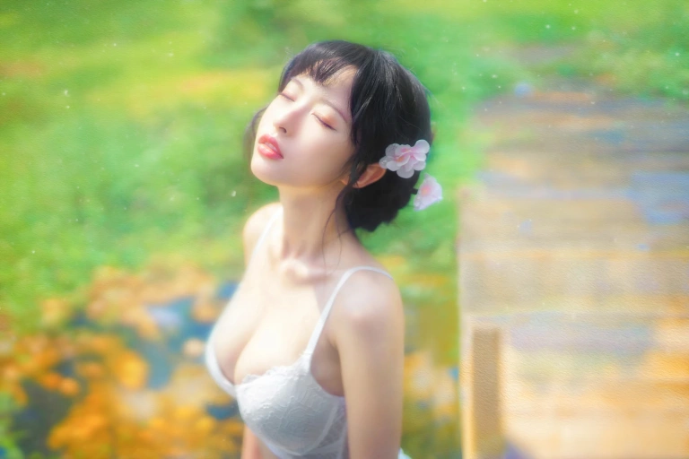 清水由乃《蕾丝花园》主题写真：34张全套美图