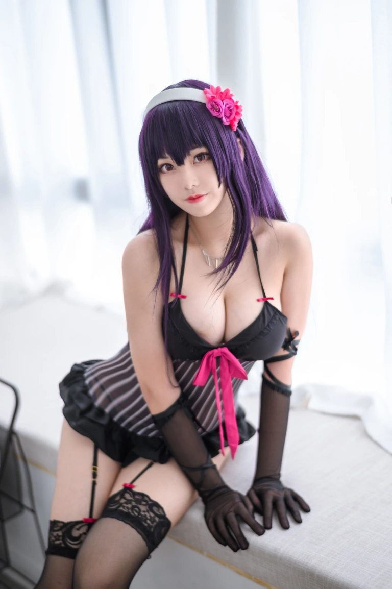 蜜汁猫裘《学姐内衣》主题写真：48张全套美图